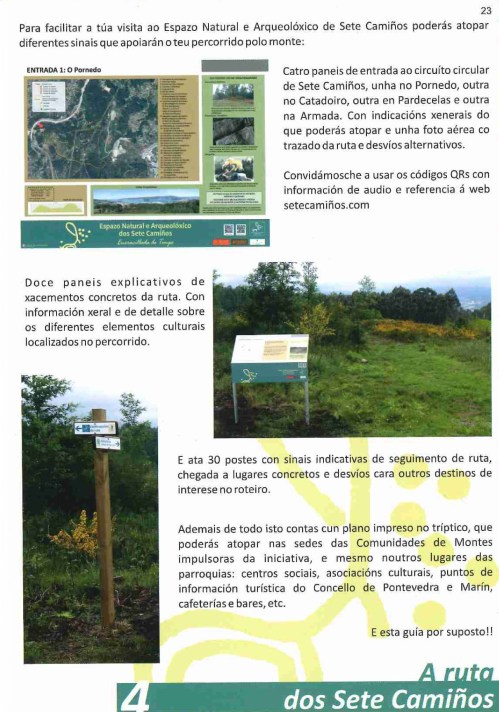 Sinaléctica do Espazo Sete Camiños.
