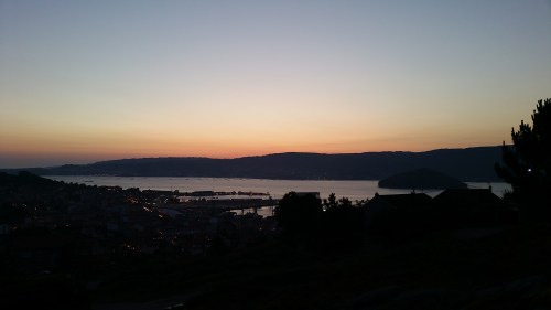 Solpor dende O Casal.