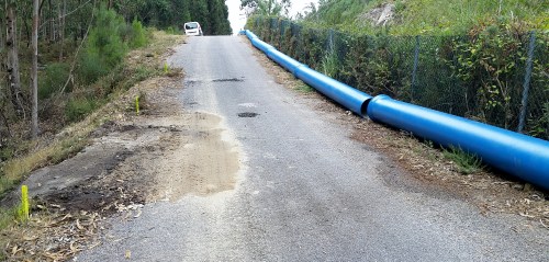 Obras de ACUAES no Monte Pituco.