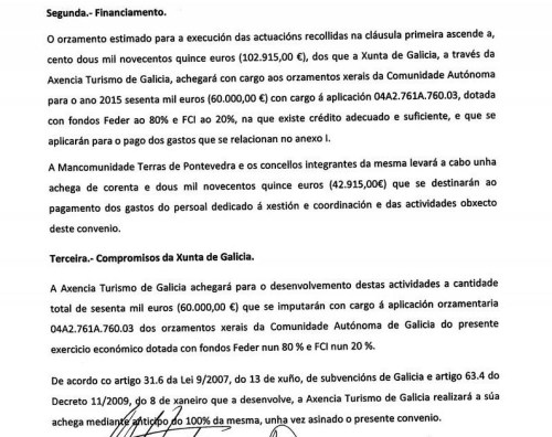 Acordo Turismo de Galicia e Terras de Pontevedra.