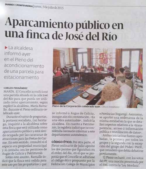 Diario, 9 xullo 2015