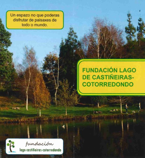 Tríptico informativo da Fundación Lago Castiñeiras.