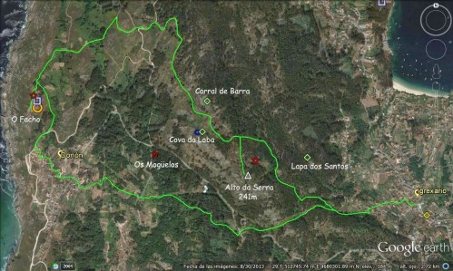 Mapa da ruta (Paulo Troitiño)