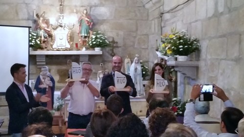 Alcaldes de Cangas, Bueu e Moaña, en Ermelo.