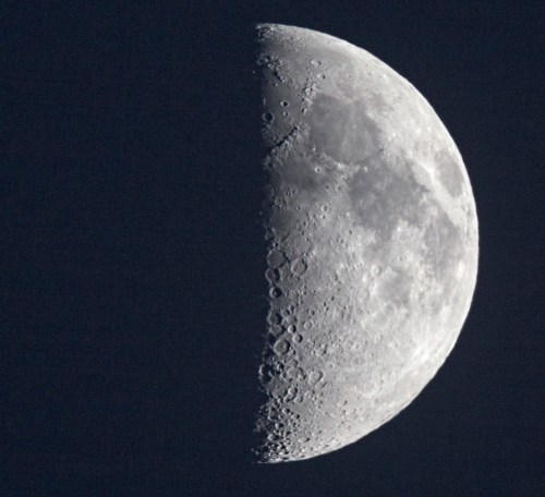A lúa do 20 de outubro, fotografada dende o Monte Pornedo