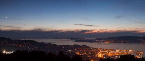 Vista de Marín dende o Monte Pornedo (foto, Antonio Costa).