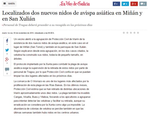 La Voz, 3 novembro 2015