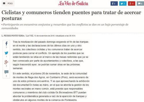 La Voz, 13 novembro 2015