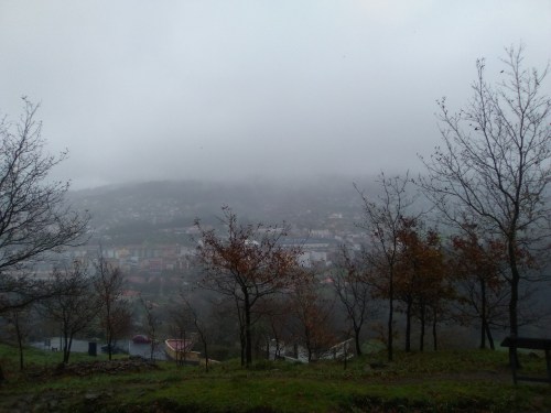 Vista do Monte Pituco (Pornedo) dende o Castro da Subidá.