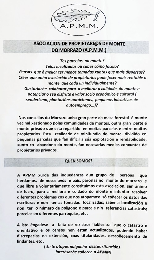 Asociación de Propietarios de Monte Privado.