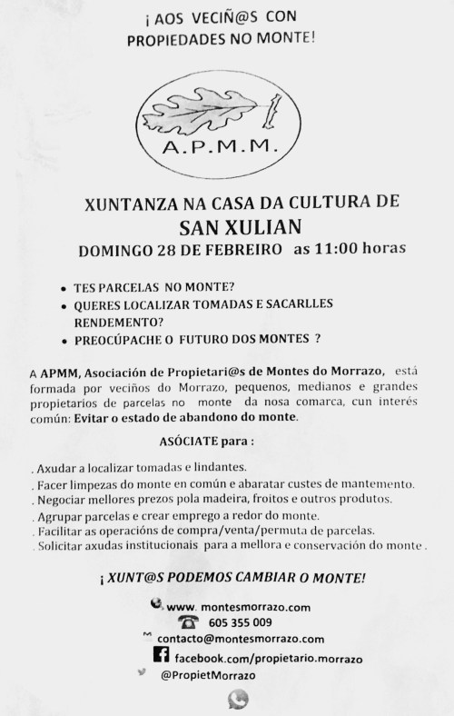 Reunión da Asociación de Propietarios de Monte