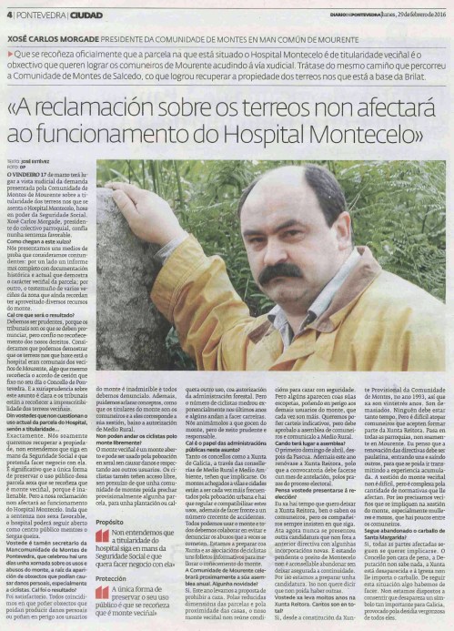 Diario, 29 febreiro 2016