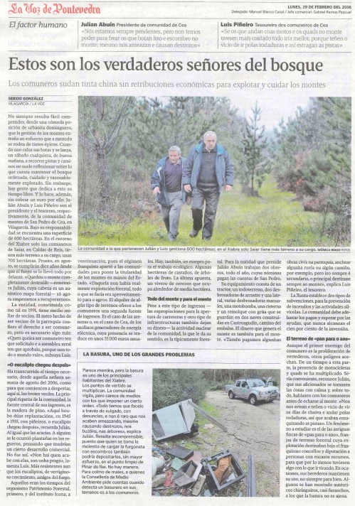 La Voz, 29 febreiro 2016