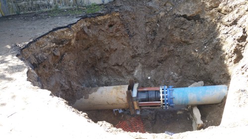 Obras de Acuaes no Caeiro.