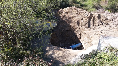 Obras de Acuaes no Caeiro.