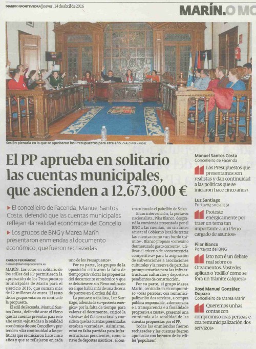 Diario, 14 abril 2016