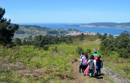Baixando ao miradoiro do Pornedo