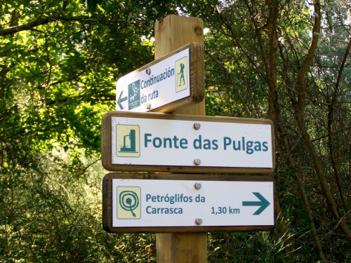 Sinalización sustraída do Espazo Sete Camiños