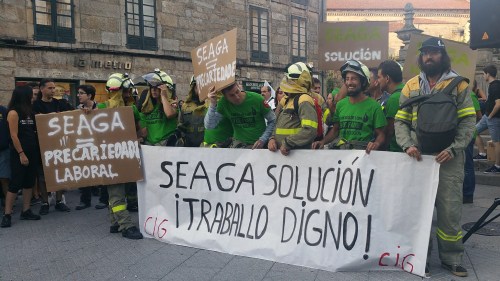 Concentración en Pontevedra contra os incendios