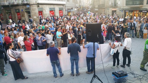 Concentración en Pontevedra contra os incendios
