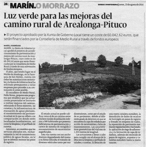 Diario, 25 agosto 2016