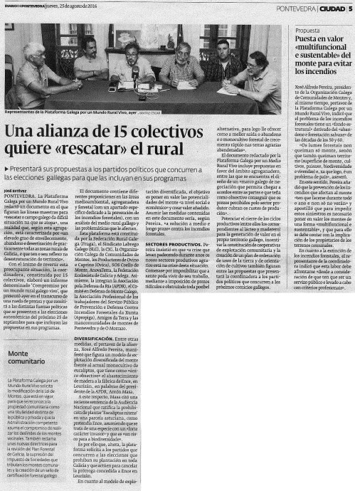 Diario, 25 agosto 2016