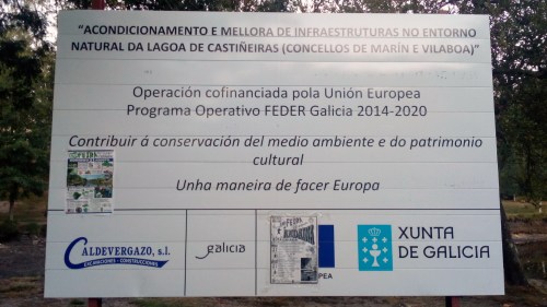 Sinaléctica no Lago de Castiñeiras