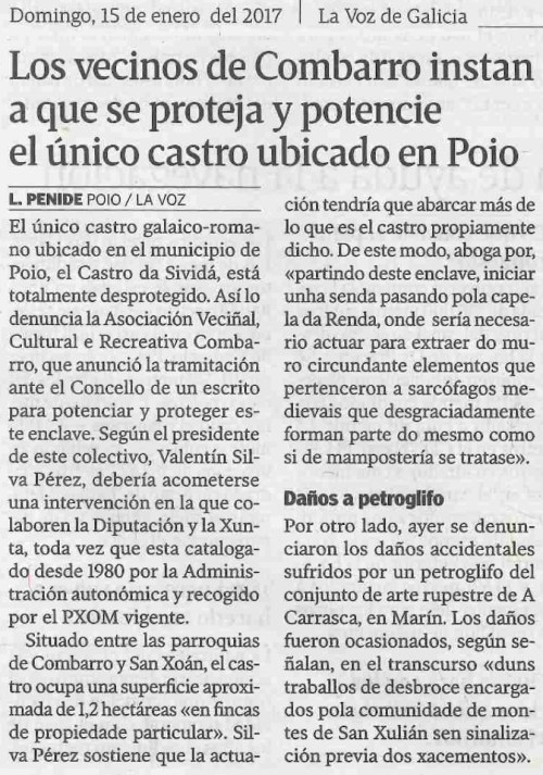 La Voz, 15 xaneiro 2017