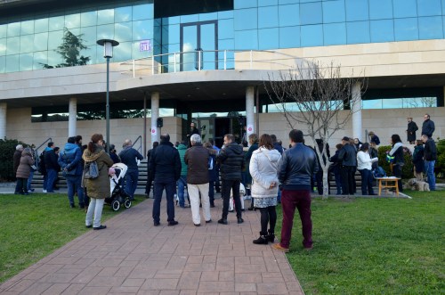 Concentración en Moaña pola defensa do Castro de Montealegre