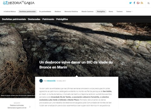 Historia de Galicia, 15 xaneiro 2017