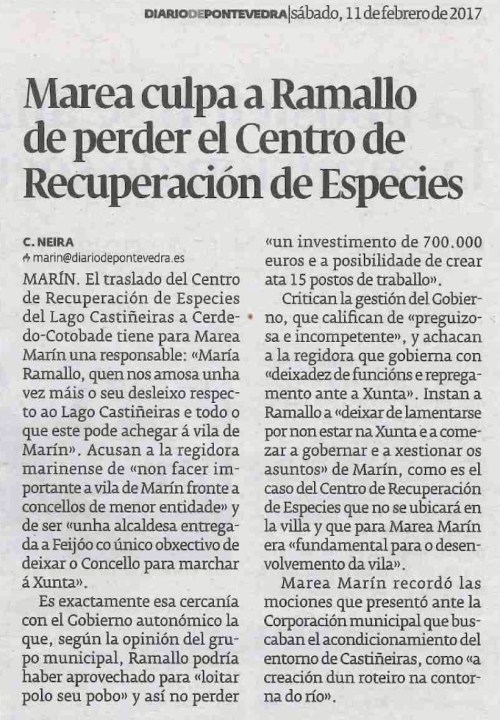 Diario, 11 febreiro 2016