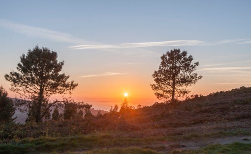 Solpor no Monte Pituco (Fotografía: Antonio Costa)