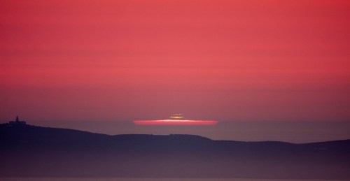 Solpor no Monte Pituco (Fotografía: Antonio Costa)