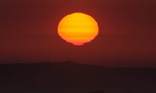 Solpor no Monte Pituco (Fotografía: Antonio Costa)