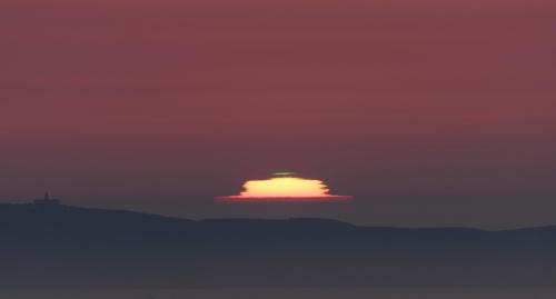 Solpor no Monte Pituco (Fotografía: Antonio Costa)