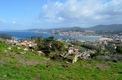 Vistas dende o lugar da Fanica, nos montes do Hío.