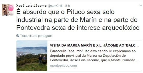 Twitter de Xosé Lois Jácome