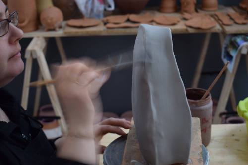 Os petróglifos do Pornedo, en cerámira, por Alén das Olas