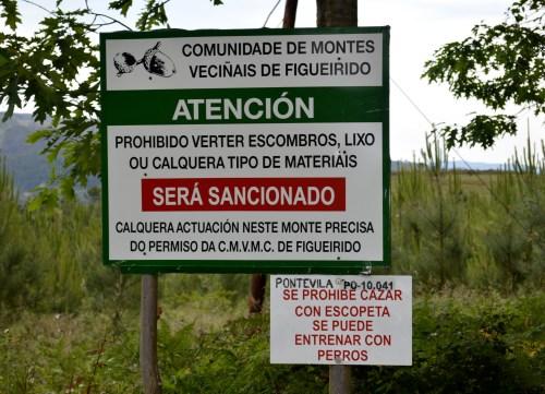 Percorremos a área de matogueira e monte baixo de Chan de Vilar, que se adentra nos montes da parroquia de Figueirido, no seu linde cos da parroquia de Vilaboa, de moita importancia ambiental, agroforestal e paisaxística pola súa pertenza a un tipo de hábitat de interese comunitario de breixeiras secas europeas, breixeiras oromediterráneas endémicas con xesta, e de vexetación pioneira na rocha silícea.  Entre unha gran variedade de xestas, toxos, breixos e carpazas, sobresae a grande presenza do piorno de tres espiñas -Genista triacanthos-, unha variedade de xesta espiñenta que adoita desenvolverse en solos higroturbosos e que, neste lugar, posúe unha das mellores representacións da península morracense.  A vexetación baixa aínda se segue desbrozando para utilizala como estrume nas cortes dos animais, do que posteriormente resulta o abono que se emprega para fertilizar os cultivos. Tamén se trata dunha área de pasto do gando cabalar extensivo. Nesta zona xeográfica, a 243 metros de altitude sobre o nivel do mar, pódese gozar dunhas amplas vistas panorámicas do val que conforma o rego dos Gafos ou de Tomeza desde os Montes do Morrazo cara ás Terras de Pontevedra, coa Serra da Fracha en fronte e coa cidade de Pontevedra ao fondo. Os núcleos rurais de Aldea de Abaixo e de Postemirón sobresaen polo seu valor agropecuario e cultural, pola presenza de estruturas de interese etnográfico -hórreos, fontes, lavadoiros- e o seu mosaico de veigas de cultivo e de gando extensivo. A parte máis alta tamén ten importancia paisaxística polas panorámicas do val que conforma o rego do Sidral. O sobreiral das Cavadas e un dos máis importantes da bisbarra do Morrazo, proba da influencia mediterránea e termófila con respecto ao clima oceánico a nivel bioxeográfico tanto en territorio morracense en particular como nas Rías Baixas en xeral. Xunto coa carballeira, na denominación fitosociolóxica Rusco aculeati-Quercetum roboris quercetosum suberis, forma parte do hábitat de interese comunitario de carballeiras galaico-portuguesas. Na área de nacemento dos regos da Cova e das Veigas, afluentes do rego de Sidral e a súa vez do Trasmil, destaca a presenza do bidueiro. O rego das Veigas dá servizo á fertil área de cultivos de Postemirón, mentres que o da Cova abastece as terras de Veigas de Abaixo. De aquí parte unha corredoira que baixa paralela ao curso fluvial entre bos exemplos de bosque de ribeira e carballeira, e torce cara ás zonas da Costeira e dos Matos, cos topónimos referentes á orografía e á vexetación baixa utilizada no seu momento como cultivo a nivel local, e onde se atopan numerosos mananciais de traída de auga a nivel veciñal e municipal. Nos lugares da Carballeira aínda se pode atopar unha pequena representación de bosques de carballo. Como igualmente indica o seu topónimo, Outeiro sitúase nun alto xeográfico, desde onde se pode outear a paisaxe rural cara ao Toural e ao final da ría de Vigo, coas Illas Alvedosas en fronte e o val de Ulló, xénese das antigas salinas do mesmo nome, formando parte na actualidade da Zona de Especial Conservación do Espazo Natural Protexido da Enseada de San Simón.  O rego Trasmil e a súa extensa conca hidrográfica con varios nacementos ao longo dos montes de Vilaboa fai a función de corredor ecolóxico ata a súa embocadura entre as brañas e a marisma, conformando a propia enseada. Un dos elementos máis chamativos, xa contra o final da ruta, é o hórreo monumental da Casa Rectoral do Toural, do século XVIII. Cos seus 32 pés e 33 vanos, é un dos máis grandes de Galicia. Preto del tamén se atopa o peto de ánimas de Vilaboa, do século XIX. Para a Plataforma en Defensa dos Montes do Morrazo as principais afeccións para os montes da parroquia de Vilaboa nas últimas décadas foron os monocultivos forestais, a eucaliptización, os incendios forestais, a ausencia de labores de silvicultura, as verteduras incontroladas de lixo e o espallamento doutras especies de flora alóctona e invasora, en especial das acacias, ademais da construción da base militar da BRILAT. De cara ao futuro inmediato, a Plataforma advirte sobre a repercusión da Área de Desenvolvemento Eólico do Morrazo, xunto coa existencia de proxectos de investigación mineira nas proximidades. Por outra banda, cómpre salientar a situación de degradación que lle afecta á contorna ambiental e paisaxística como consecuencia da construción da autovía A-57 pola Serra da Fracha, xunto con varias canteiras na área pontevedresa. En marzo do 2012 a Plataforma en Defensa dos Montes do Morrazo solicitoulle á Xunta de Galiza a ampliación da Rede Natura galega cara a un novo Lugar de Importancia Comunitaria que, coa denominación de Montes e Carballeiras do Morrazo, acollese os espazos naturais dos Montes do Morrazo, onde están integrados parte dos montes da parroquia de Vilaboa, e o Carballal de Coiro, mais outros ampliables. En abril do 2016 solicitoulle tamén á Xunta a catalogación de Área de Especial Importancia Paisaxística dentro do Catálogo das Paisaxes de Galiza para estes espazos comprendidos no Rexistro de Espazos Naturais de Galiza e clasificados na actualidade como Solo Rústico de Especial Protección de Espazos Naturais polas Normas Subsidarias e Complementarias de Planeamento da provincia de Pontevedra.