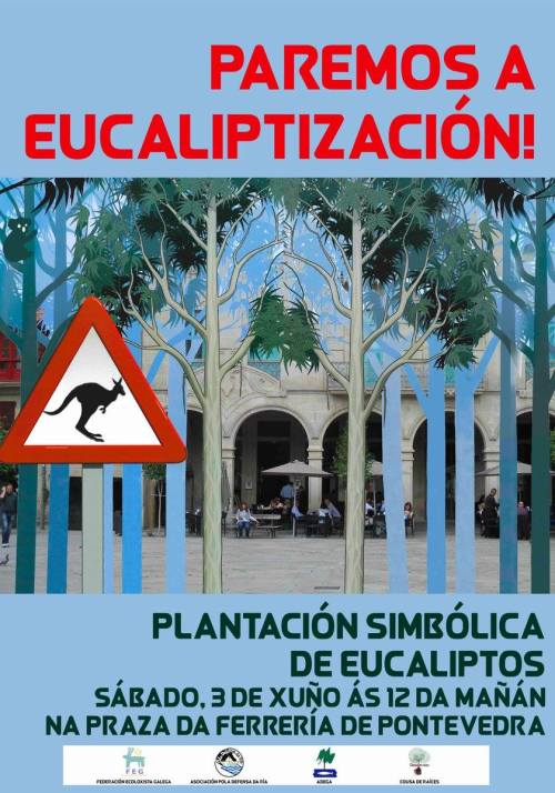 Plantación simbólica de eucaliptos na Ferrería