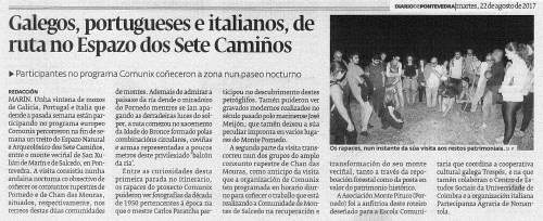 Diario, 22 agosto 2017