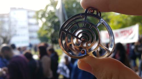 En Compostela, na manifestación contra a 'Lei Depredación'.
