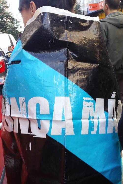 En Compostela, na manifestación contra a 'Lei Depredación'.