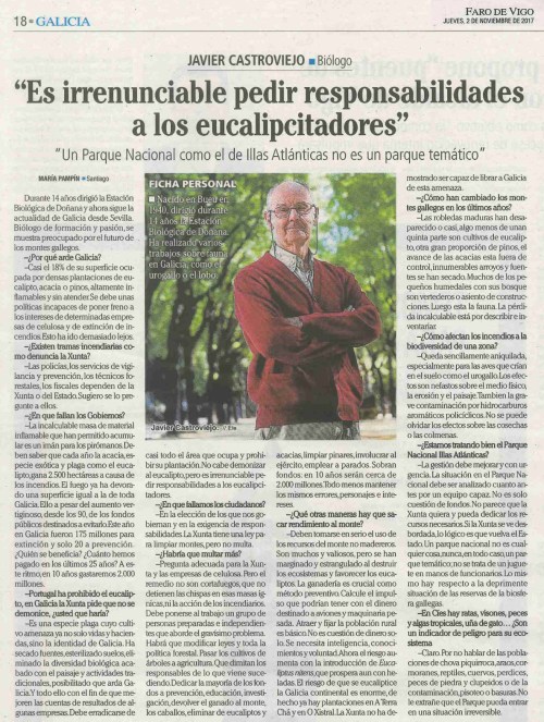 Faro de Vigo, 2 novembro 2017