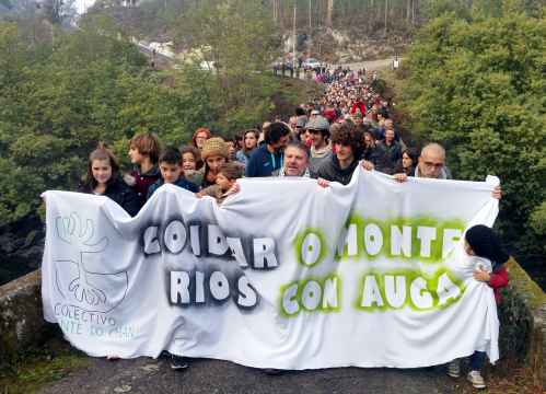 Manifestación contra o trasvase