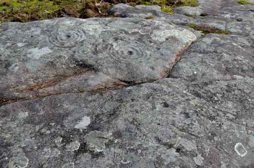 Petróglifos de Veiguiña Longa ou Rabadeira, en Amoedo