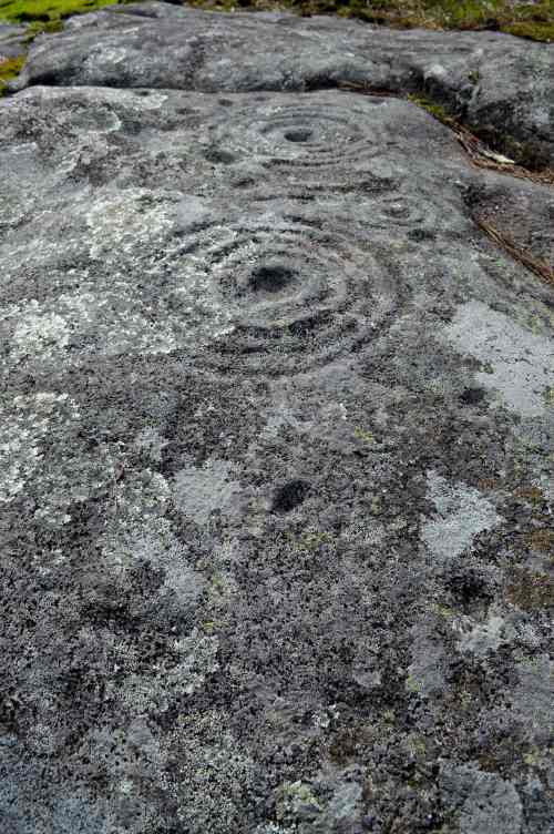 Petróglifos de Veiguiña Longa ou Rabadeira, en Amoedo