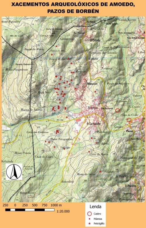 Xacementos arqueolóxicos de Amoedo