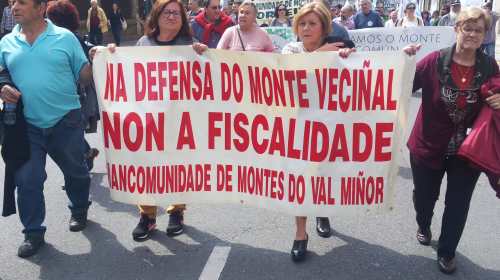 Manifestación Por un Plano Forestal: Compostela, abril 2018