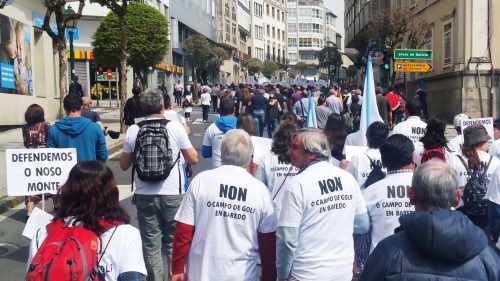 Manifestación Por un Plano Forestal: Compostela, abril 2018